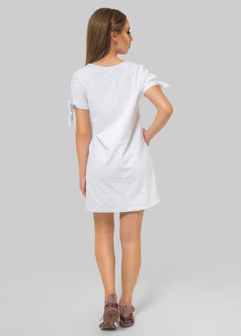 Білий кежуал сукня Azuri з написами
