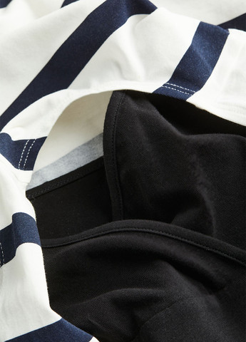 Комбинированное кэжуал платье для беременных H&M в полоску