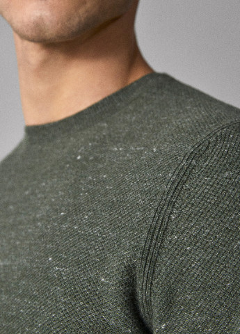 Оливковий (хакі) демісезонний джемпер джемпер Massimo Dutti