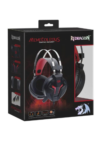 Наушники (75096) Redragon Memecoleous Black-Red Vibration (253547457)