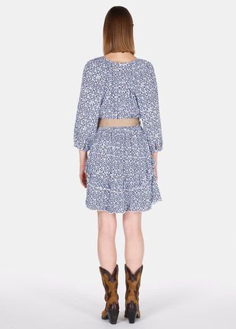 Синее кэжуал платье клеш Colin's с рисунком