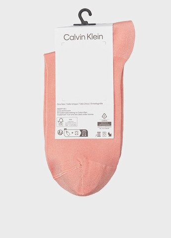 Персикові шкарпетки (2 пари) Calvin Klein логотипи (346697926)