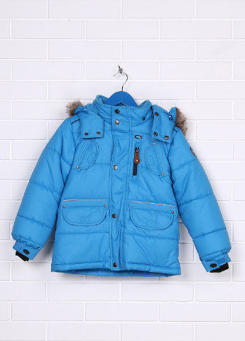 Блакитна зимня куртка Gusti Boutique