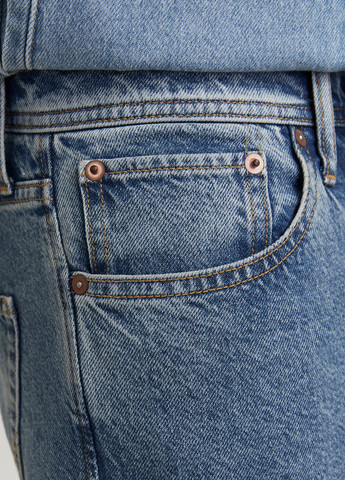 Голубые демисезонные прямые джинсы Jack & Jones