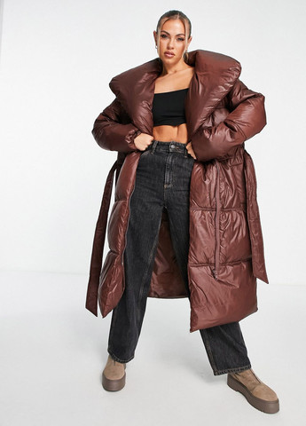 Кофейная демисезонная куртка Asos