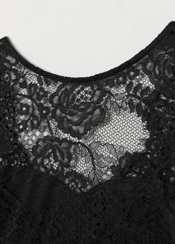 Черное кэжуал платье H&M однотонное