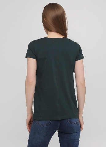 Темно-зелена літня футболка Reserved