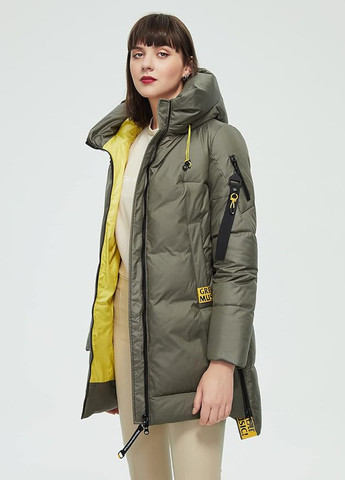 Оливкова зимня куртка HAILUOZI