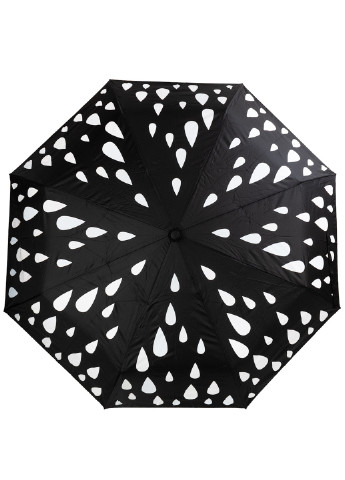 Женский складной зонт полный автомат 98 см Magic Rain однотонный чёрный