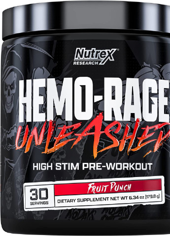 Передтренувальний комплекс Hemo Rage Black Ultra Concentrate 220g (Fruit Punch) Nutrex (254371750)