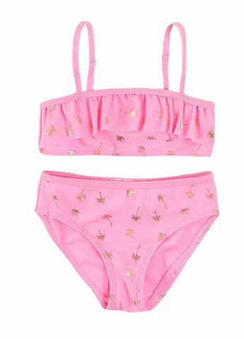 Розовый летний купальник (лиф, трусики) раздельный Cool Club