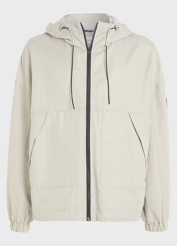 Светло-серая демисезонная ветровка Calvin Klein Jeans