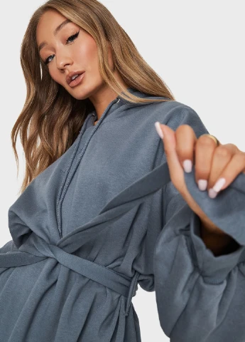 Сіра кежуал сукня Missguided однотонна