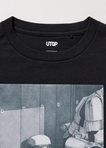 Черная летняя футболка Uniqlo
