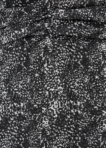 Черно-белое кэжуал платье KOTON с абстрактным узором