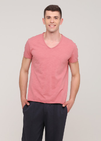 Розовая футболка Y. TWO JEANS