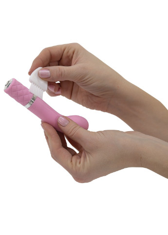 Роскошный вибратор - Racy Pink с кристаллом Сваровски для точки G, подарочная упаковка Pillow Talk (254551181)