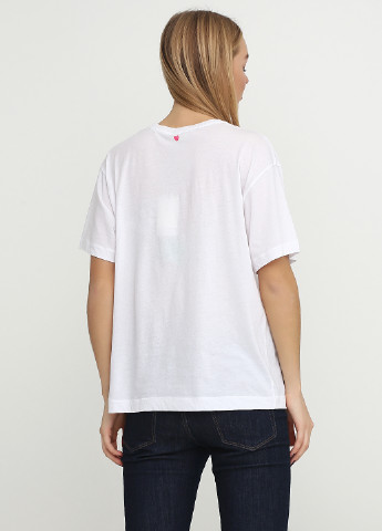 Белая летняя футболка By Malene Birger