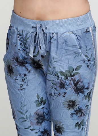 Синие кэжуал демисезонные брюки Moda Italia