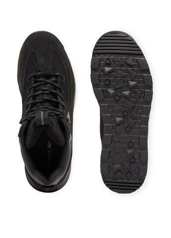 Черные осенние ботинки Lacoste