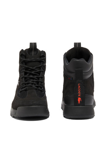 Черные осенние ботинки Lacoste