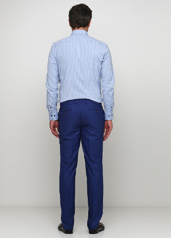 Синие классические демисезонные классические брюки Giordano Conti