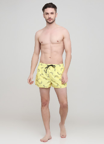 Мужские желтые пляжные плавки шорты H&M