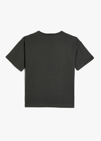 Темно-серая летняя футболка KOTON