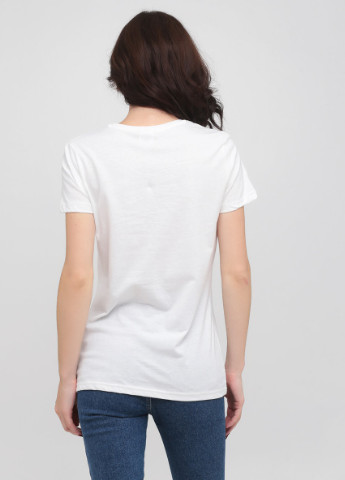 Біла всесезон футболка жіноча з круглим коміром Stedman