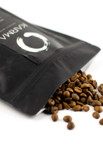 Натуральна кава в зернах 100% арабіка, 20*20*5 см, 500 гр KARMA (252919436)