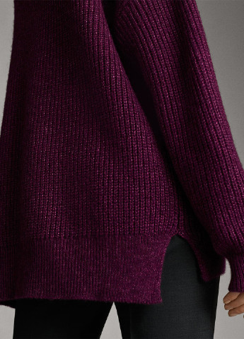 Фиолетовый демисезонный пуловер пуловер Massimo Dutti