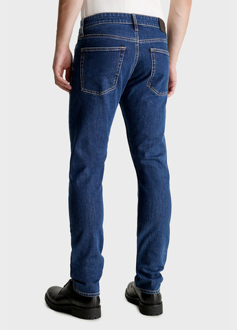 Синие демисезонные слим джинсы Calvin Klein
