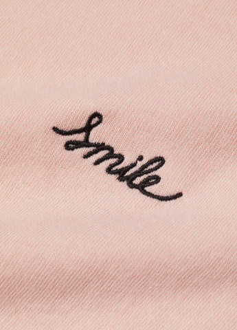 H&M свитшот однотонный розовый кэжуал