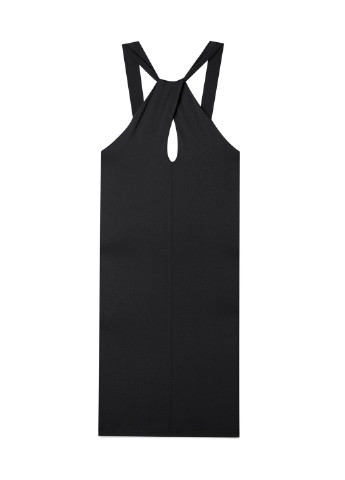 Чорна коктейльна сукня футляр Stradivarius однотонна