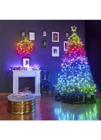 Розумна світлодіодна гірлянда RGB для ялинки та новорічного декору управління кольору з телефону 10м XO (251390630)