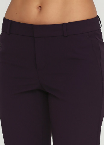 Темно-фиолетовые кэжуал демисезонные прямые брюки Banana Republic