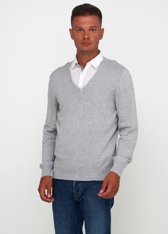 Сірий демісезонний пуловер пуловер Denim