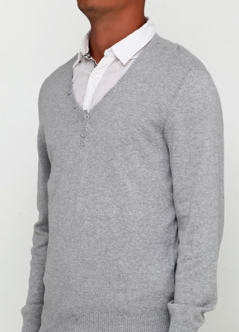 Серый демисезонный пуловер пуловер Denim