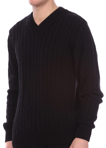 Чорний демісезонний пуловер пуловер Le Gutti