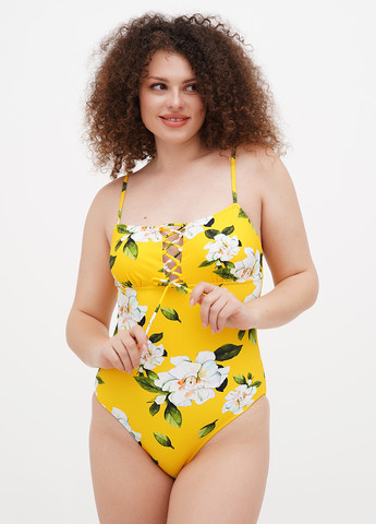Жовтий літній купальник суцільний CUPSHE