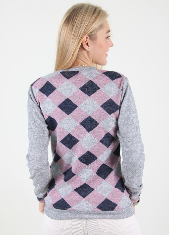 Рожевий демісезонний пуловер пуловер Miss Fashion
