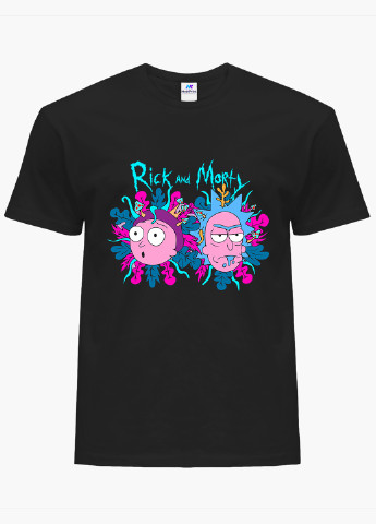 Чорна футболка чоловіча рік санчез рік і морті (rick sanchez rick and morty) (9223-2947-1) xxl MobiPrint