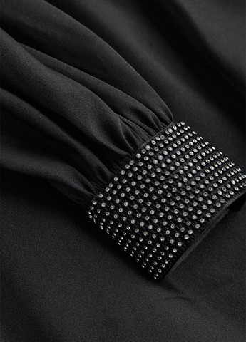 Черное коктейльное, кэжуал платье H&M однотонное