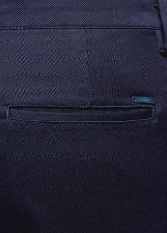 Темно-синие кэжуал демисезонные брюки Oodji