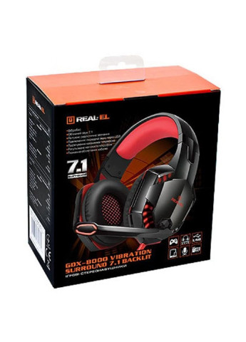 Наушники Real-El GDX-8000 VIBRATION SURROUND 7.1 BACKLIT (250310062)