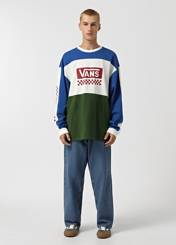 Лонгслів Vans колор блок комбінований спортивні, кежуали бавовна