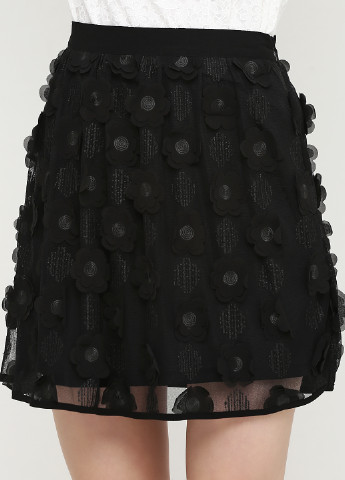 Черная кэжуал однотонная юбка Alya мини