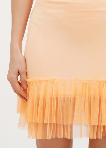 Оранжевое кэжуал платье платье-майка Joie Clair однотонное