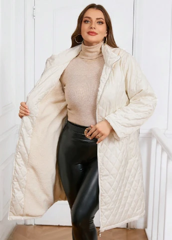 Белая зимняя куртка SHEIN