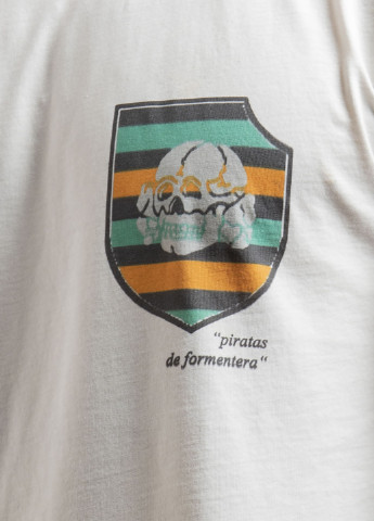 Молочная футболка с принтом молочного оттенка Ko Samui